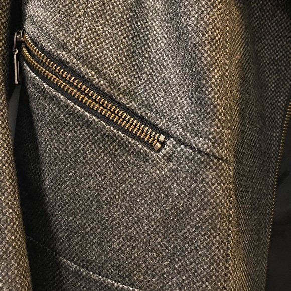 Halogen Gray Moto Wool Jacket - Picture 2 of 8
